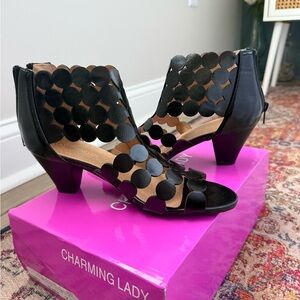 Black Cutout Heels